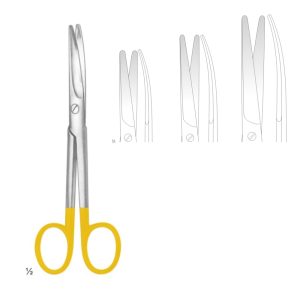 Mayo Scissors Curved with Tungsten Carbide Inserts