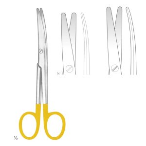 Mayo Stile Scissors with Tungsten Carbide Inserts