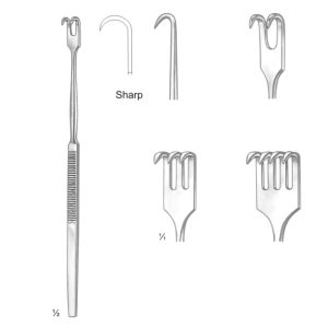 Retractors 1 Prong Sharp